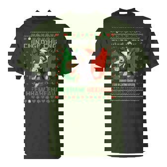 Chingedy Ching Dominick The Italian Christmas Donkey Xmas T-Shirt | Mazezy