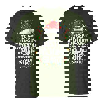 This Is My Christmas Pajama Xmas Pjs Women T-Shirt - Monsterry