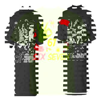 Christmas Six Seven 67 Meme 6 7 Xmas Holiday Slang T-Shirt | Seseable CA