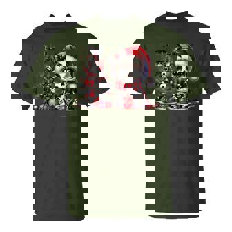 Cute Skeleton Skull Christmas Gothic Christmas Tree T-Shirt | Mazezy