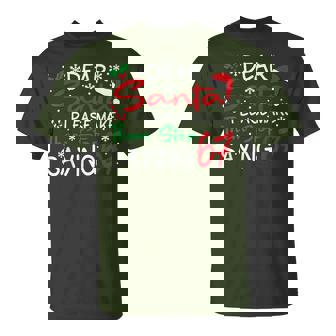 Dear Santa Please Make Them Stop Saying 6-7 Christmas T-Shirt | Seseable UK