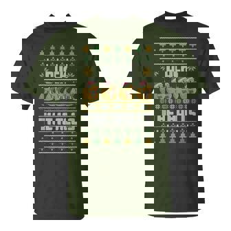 Duck The Halls Duckie Xmas Duckling Christmas Rubber Ducks T-Shirt | Mazezy