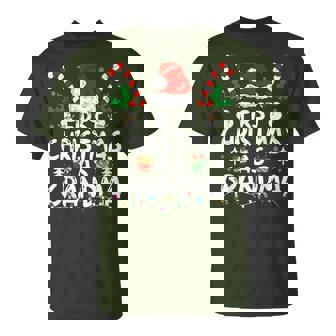 First Christmas As Grandma Family Matching New Grandmother T-Shirt - Monsterry