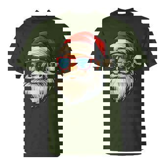 6 7 Six Seven Meme Santa Face Christmas Retro T-Shirt | Mazezy