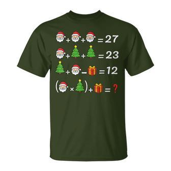 67 Meme Christmas Math Teacher Santa Six Seven Puzzle T-Shirt - Thegiftio