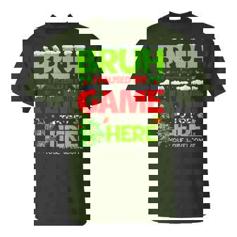 Bruh I Pause My Game To Be Here Christmas Family Boy M T-Shirt | Mazezy