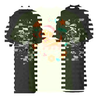 Gingerbread Weiner Dog Lover Dachshund Christmas Cookie T-Shirt | Mazezy