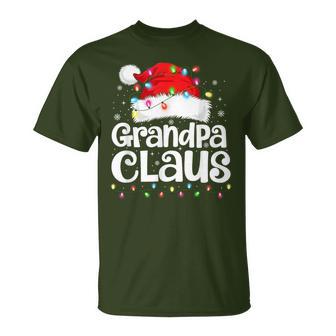 Grandpa Claus Matching Family Christmas Xmas Pajamas T-Shirt - Thegiftio UK