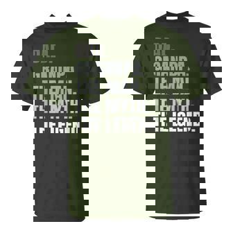 Grandpa Dad Legend Grandpa Christmas Father's Day T-Shirt | Mazezy