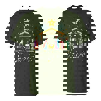 The Greatest For All Christmas Nativity Jesus Christian T-Shirt | Mazezy