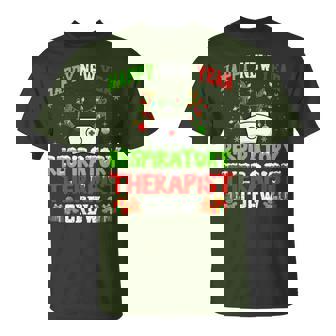 Happy New Year Respiratory Therapist Rt Crew Christmas T-Shirt | Mazezy