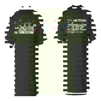 Hippopotamuses Christmas Lights Cute Hippo Christmas T-Shirt | Mazezy