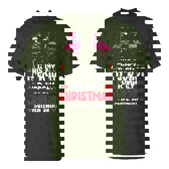 This Is My It's Too Hot For Ugly Christmas Sweaters Flamingo T-Shirt | Mazezy