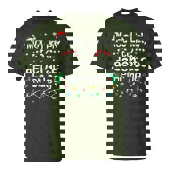 Most Likely To Decorate Her Dog Christmas Matching Family T-Shirt | Mazezy