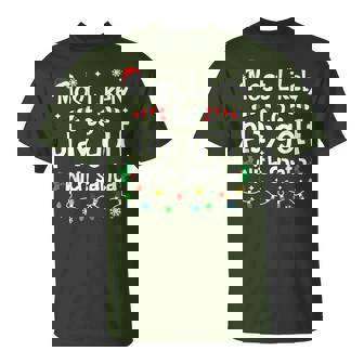 Most Likely To Play Golf With Santa Christmas Matching T-Shirt | Seseable UK