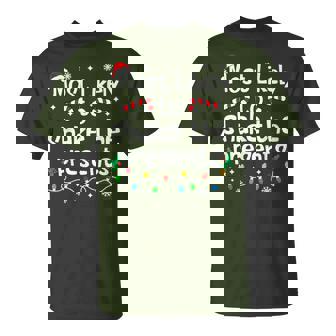 Most Likely To Shake The Presents Christmas Matching Family T-Shirt | Mazezy