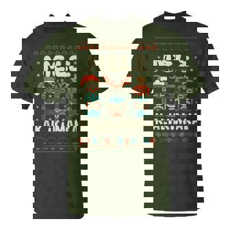 Mele Kalikimaka Hawaii Santa Hawaiian Merry Christmas Tree T-Shirt - Thegiftio