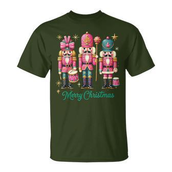 Merry Christmas Pink Nutcracker Fantasy T-Shirt | Mazezy