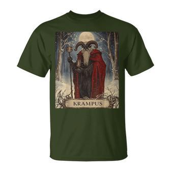 Merry Krampus Pajama Christmas Horror Ugly Sweater T-Shirt - Monsterry