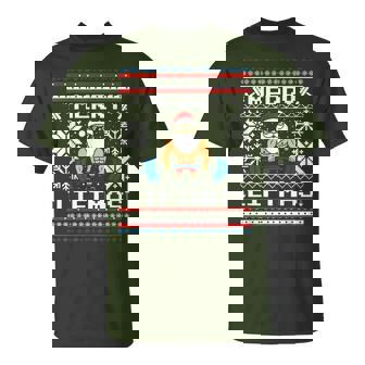 Merry Liftmas Santa Claus Workout Gym Fitness T-Shirt | Seseable UK