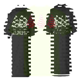 Oh Christmas Tree Cakes Debbie Becky Jen Cake Lovers Xmas T-Shirt | Mazezy