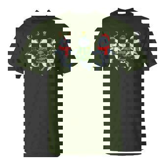 Retro Christmas Shark Santa Reindeer T-Shirt | Seseable FR