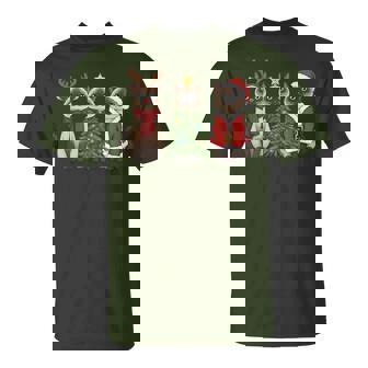 Santa Cat Christmas Siamese Cat Mom Cat Lover Xmas Pajama T-Shirt | Seseable CA