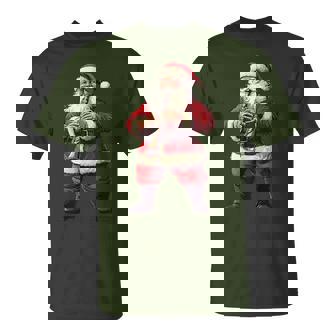 Santa Playing Clarinet Clarinet Player Xmas Christmas T-Shirt - Thegiftio