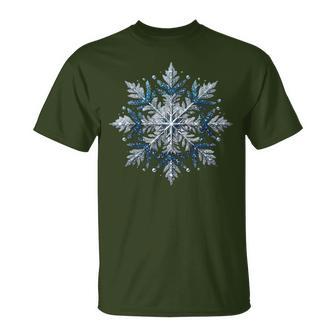 Snowflake Snow Merry Christmas Xmas Family Pajamas Holiday T-Shirt - Thegiftio UK