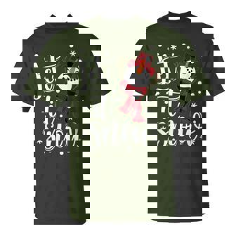 Snowmen Let It Snow Christmas Family Matching Xmas T-Shirt | Mazezy