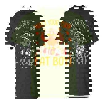 Wait Your Turn Thanksgiving Turkey Santa Christmas T-Shirt - Thegiftio