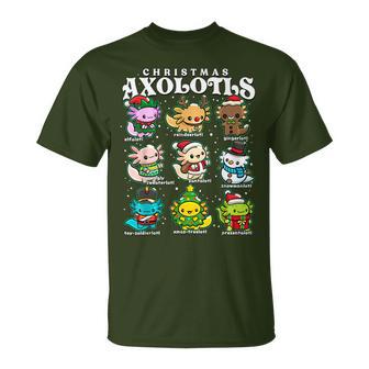 Weihnachten Axolotls Kawaii Axolotls Xmas Axolotl Tiere T-Shirt - Geschenkecke