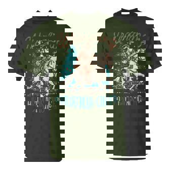 Western Christmas Wrangling Christmas Cheer Cowboy Santa T-Shirt | Mazezy