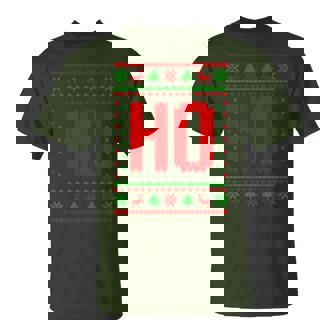 Where's My Ho At Ho Merry Christmas Holiday Couples Ugly T-Shirt | Seseable UK