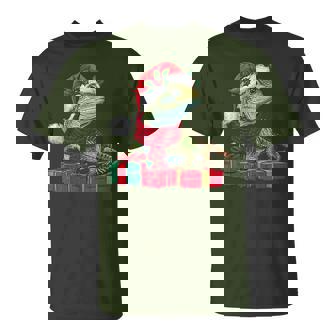 Xmas Holiday Santa Lizard Christmas T-Shirt | Mazezy