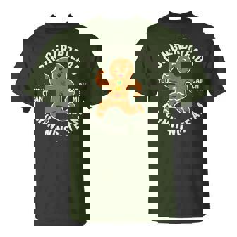 Xmax Running Gingerbread Man Costume Running Team Christmas T-Shirt - Thegiftio