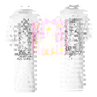 100 Days Of School Goose Bow 100Th Day Of School Girls T-Shirt | Seseable FR