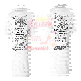 1975年11月 誕生日 この女王は1975年11月に生まれました Tシャツ - Kawaiitshirt