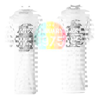 1975年1月以来絶対に素晴らしい男性と女性の誕生日。 Tシャツ - Kawaiitshirt