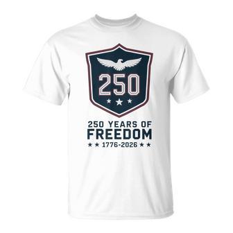 250Ème Anniversaire Patriotique 4 Juillet Usa 1776-2026 T-Shirt - Cadeauxyz