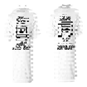 35th Wedding Anniversary 35 Years Cassette Tape Music Adults T-Shirt | Mazezy