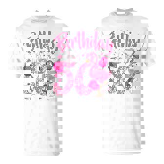 50Th Birthday Flamingo Fan 50 Year Old 50Th Bday T-Shirt - Thegiftio