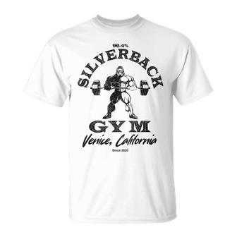 964 Silverback Gym Apparel Venice Beach California Retro T-Shirt - Thegiftio UK
