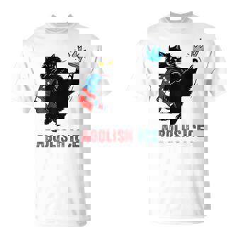 Abolish Ice Retro Anti Ice Black Cat Activist Protest T-Shirt - Monsterry