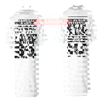 Advertencia Puede Empezar A Hablar Deka Music Camiseta unisex - Regaloses