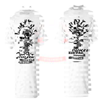 Always Tired Not Broke Skull Cowboy Grind Hustle Tank Top T-Shirt | Mazezy