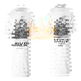 Angkor Wat Cambodian Khmer Cambodian T-Shirt | Mazezy