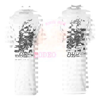 Annual North Pole Rodeo Santa Western Cowboy Christmas Retro T-Shirt | Mazezy