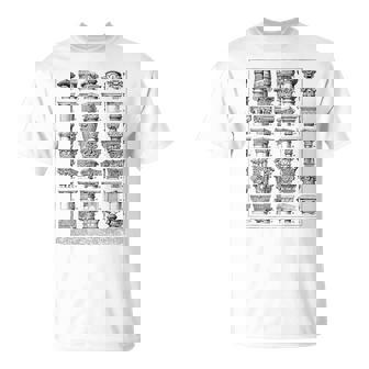 Arquitectura De La Tabla De Columnas Romanasintage Camiseta unisex - Regaloses
