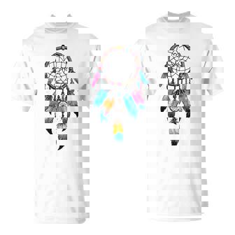 Attrape-Rêves Avec Plumes Indiens D'amérique Dreamcatcher T-Shirt - Cadeauxyz